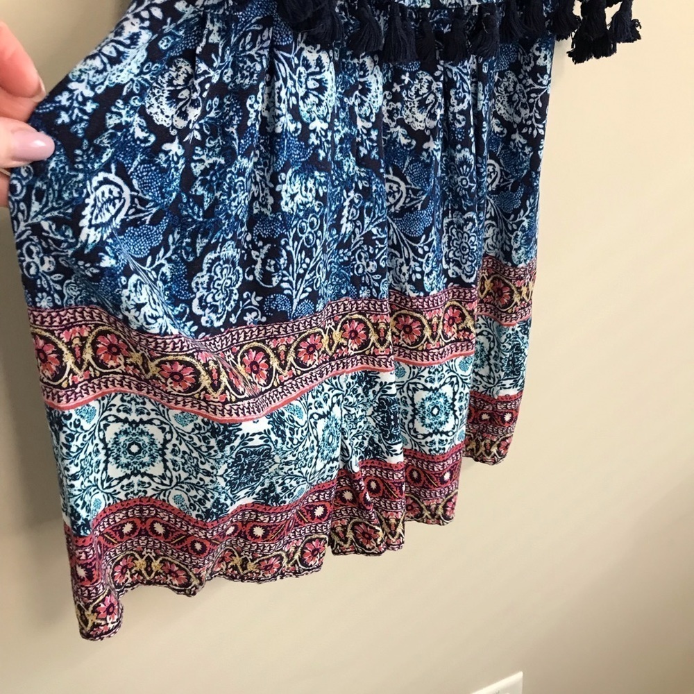Blue Island Print Romper - Size Small - Xhilaration - Picture 5 of 7